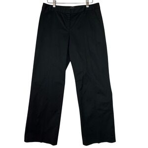 Lafayette 148 Womens Size 8 Black Straight‎ Leg Dress Pants High Rise Work